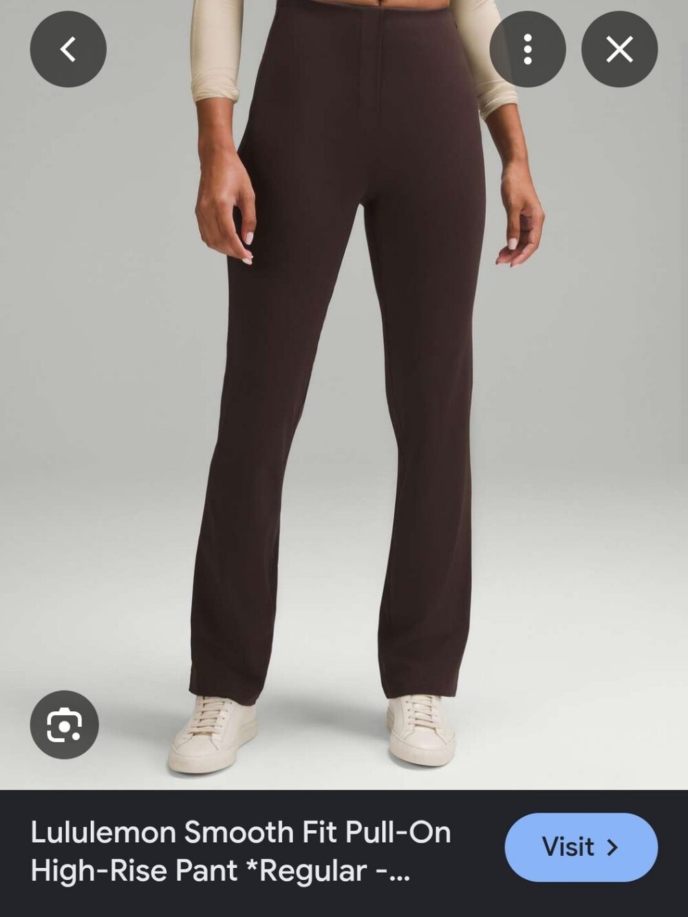 lululemon athletica Pull-On Smooth High-Rise Chinos — Dark Brown